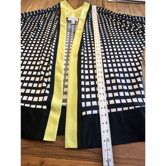 Joseph Ribkoff Open Front Short Sleeve Kimono Cardigan Coverup Size 14 - Picture 11 of 11